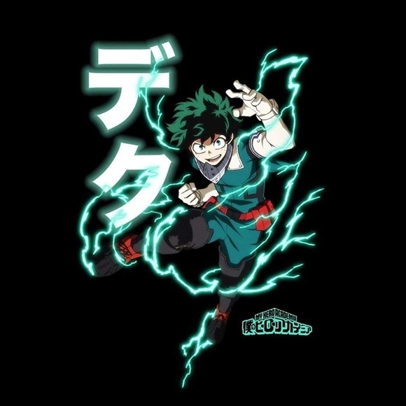 NWT MY HERO ACADEMIA DEKU IZUKU MIDORIYA SHOOT STYLE LIGHTING MEN'S TEE - Picture 3 of 5